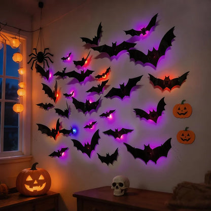 Bats™ — 3D LED Color-Changing Wall Bats