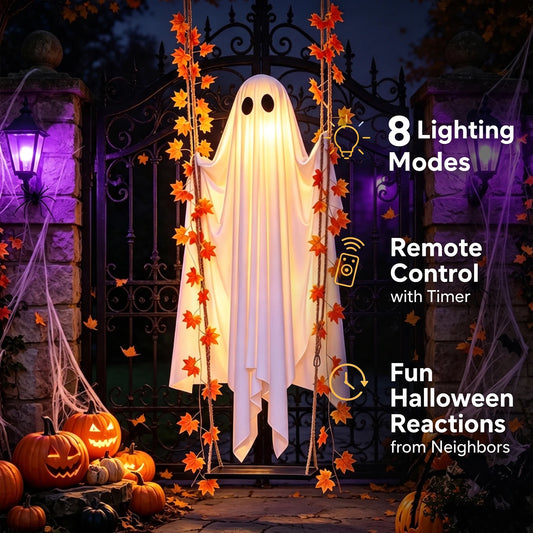 Ghost Decoration Light 13ft Adjustable Height Remote Control
